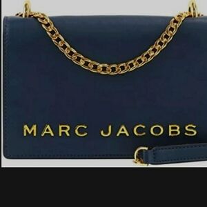 Marc Jacobs Lambskin Blue Handbag